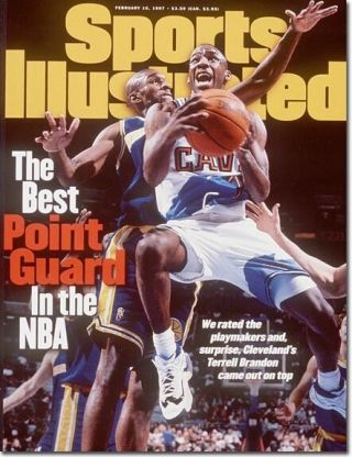 February 10,  1997 Terrell Brandon Cleveland Cavaliers Cavs Sports Illustrated