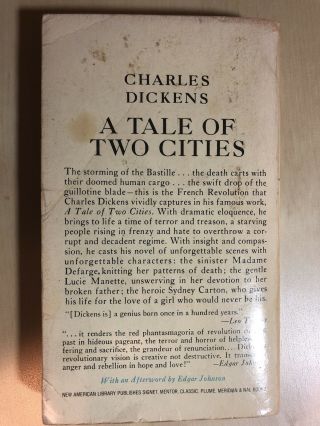 Vintage Charles Dickens A Tale Of Two Cities Signet Classics 2