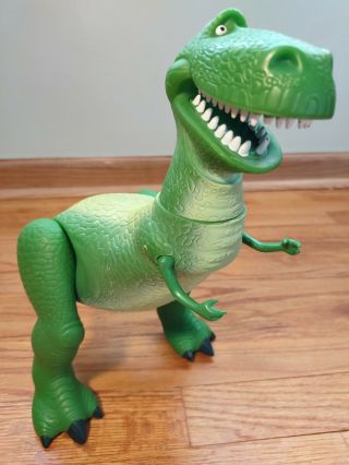 Vintage 1996 Disney Pixar Toy Story T - Rex Dinosaur Figure By Thinkway