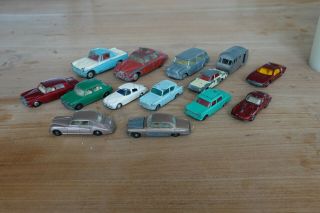 Matchbox,  Dinky Toys,  Corgi Toys Vintage Diecast - Diverse European Car