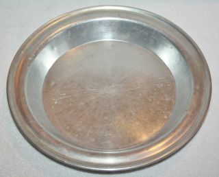 Vtg Mirro Pie Pan Plate Aluminum 9” X 1 1/4 " Deep Made In Usa