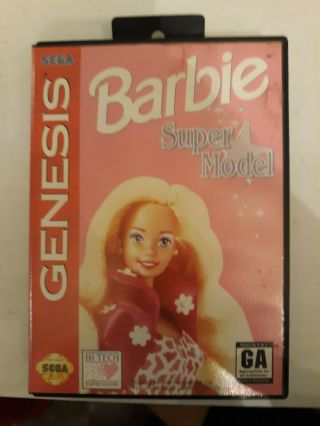 Barbie Model (sega Genesis,  1992) Vintage Collectable