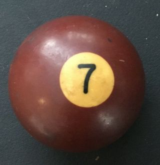 Vintage Replacement Pool Billiards 7 Ball Standard Size 2 1/4 "