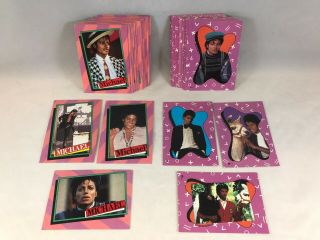 Michael Jackson Series 1 Vintage Trading Card Set W/ Stickers (33/33) Pink 1984