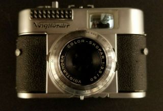 Vintage Voigtlander Vito Bl 35mm Film Camera Color - Skopar 1:3.  5/50