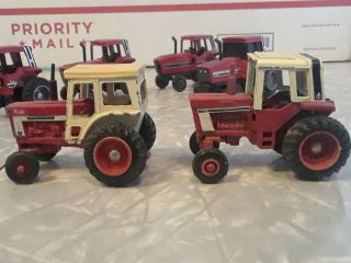7 Vintage International Ertl?diecast Farm Tractors 1:64 Scale