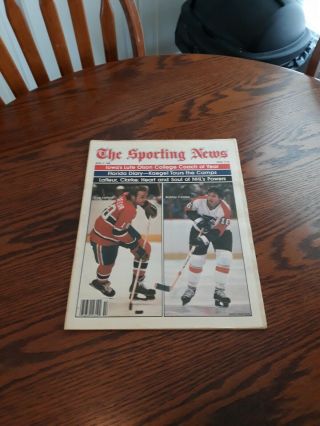 April 5,  1980 - The Sporting News - Guy Lafleur & Bobby Clarke (nm)