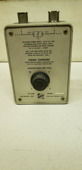 Tektronix 013 - 028 (013 - 0028 - 00) Vintage Timing Standard / Calibration Fixture