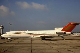 35mm Colour Slide Of Sabre Airways Boeing 727 - 276 G - Bnni