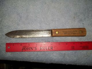 Malco Dk1 Double Edge Duct Knife Vintage Old School,  Wood Handle