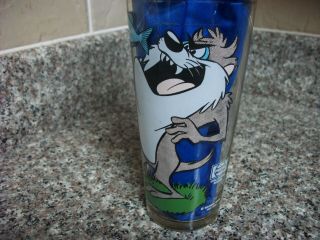 Vintage Pepsi Collector Series Glasses Taz with Porky Pig and Daffy Duck 1976 2