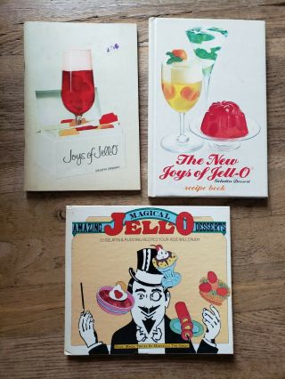 3 Vintage Jell - O Cook Books 1950s,  1977 And 1979