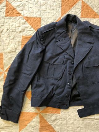 Vintage 40’s 1949 Usaf 100 Wool Blue - 84 Ike Jacket A - 40 40 Q.  M.  Depot Og