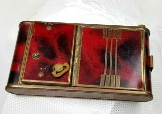 Vintage Thorens Swiss Music Box - Cigarette - Lipstick - Powder Case Not