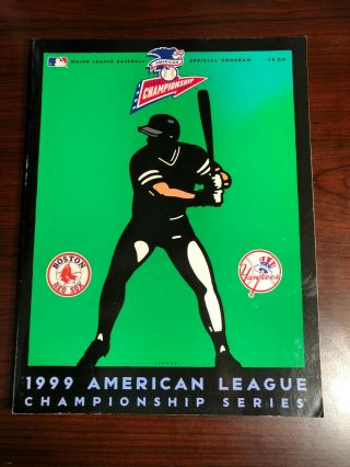 1999 American League Championship Series Official Program - Yankees - Red Sox