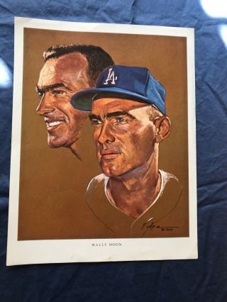 1964 Unocal Union Oil 76 Los Angeles Dodgers Wally Moon Print