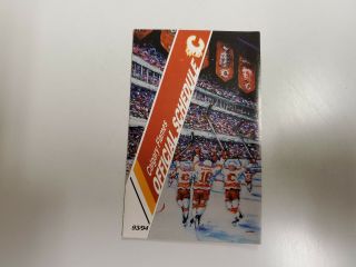 Rs20 Calgary Flames 1993/94 Nhl Hockey Pocket Schedule - Flames Stores