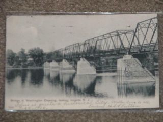 Bridge At Washington Crossing,  Looking Towards N.  J. ,  Vintage Card