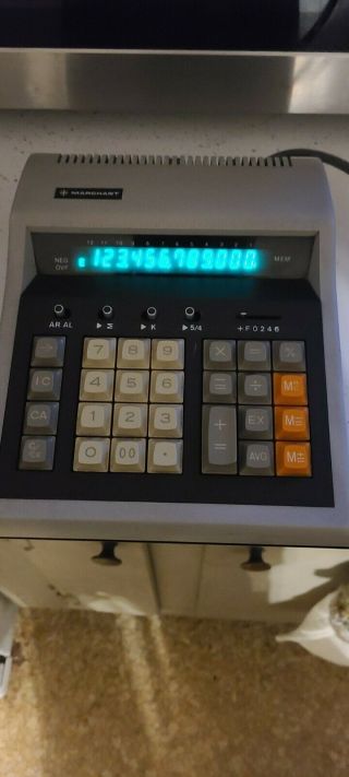 Vintage Marchant Desk Calculator,  A Division Of Addmaster Corporation