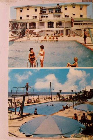 South Carolina Sc Myrtle Beach Ocean Plaza Hotel Postcard Old Vintage Card View