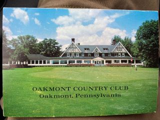 Vintage Golf Score Card Oakmont Cc Old Schoo C1968 Club House Putting Green