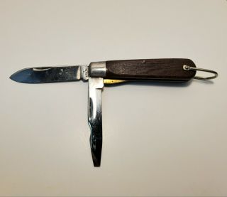 Vintage M Klein Sons 2 Blade Folding Pocket Knife Chicago Usa " P " Series