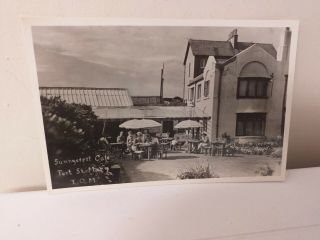 Vintage.  Collectable.  Postcard.  Isle Of Man.  Port St Mary.  Sunnycrest Cafe