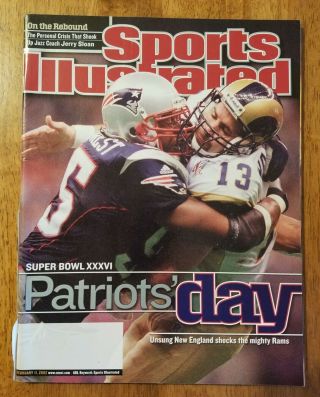 Sports Illustrated February 11,  2002 England Patriots Bowl Xxxvi