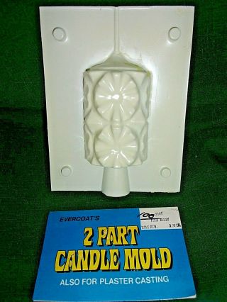 Vintage Plastic Candle Mold Evercoat 