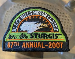 Harley Davidson Sturgis Hog Patch - 67th Black Hills Motor Classic Patch 2007