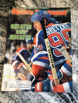 January 23,  1984 Wayne Gretzky,  Hockey,  Edmonton Oilers Sports Illustrated A