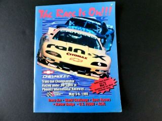 Trans - Am Championship Racing Souvenir,  May 1995,  Phoenix Int 