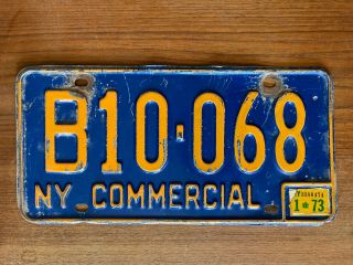Vintage York Commercial Vehicle License Plate
