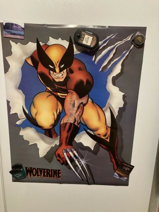 Vintage 1989 X - Men Wolverine Poster Marvel Comics 22 X 28 "