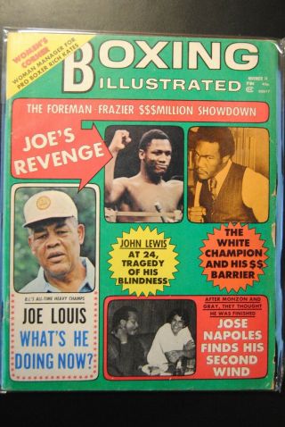 1974 Boxing Illustrated - Joe Frazier George Foreman Joe Louis Jose Napoles