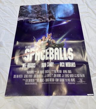 Vintage Mel Brooks Spaceballs (1987) Movie Poster 1 - Sheet Poster