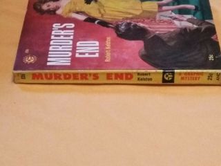 Vintage GRAPHIC MYSTERY Paperback MURDER ' S END BOOK pulp fiction THRILLER SMUT 2