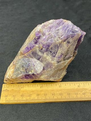 Huge Rough Chevron Amethyst Crystal Specimen - 586.  1 Grams - Vintage Estate Find 3