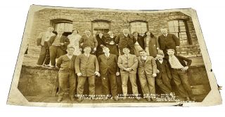 Great Northern Railway Antique Photo 1929 St Paul Mn Shop 17 Employees Group