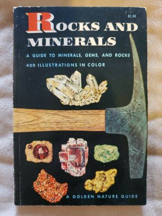 Vintage 1957 Golden Nature Guide Rocks And Minerals Zim & Shaffer