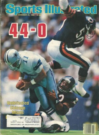 Chicago Bears Mike Singletary Duerson 1985 Sports Illustrated 1985 Champions