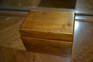 Vintage Wood Recipe Box For 3 X 5 Cards.