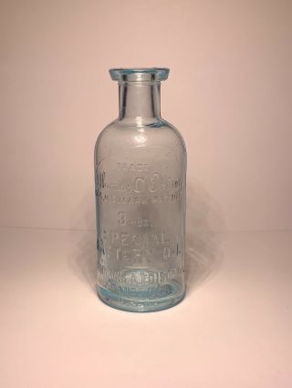 Vintage Special Battery Oil Glass Bottle Thomas A Edison Made In Usa 4 3/4 "