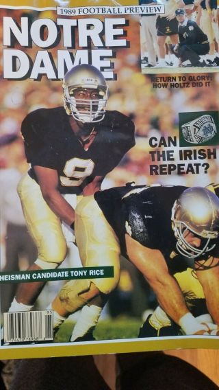 Notre Dame 1989 Football Guide Book Preview
