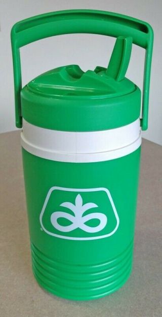 Vintage Pioneer Seed Corn Advertising One Half Gallon Cooler Thermos By Igloo