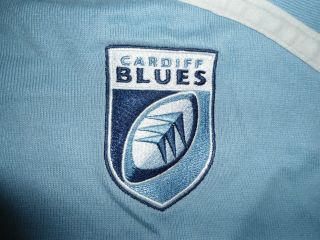 VINTAGE CARDIFF BLUES CANTERBURY RUGBY JERSEY SHIRT 2XL 2