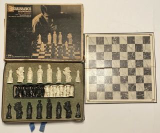 Vintage E.  S.  Lowe Co.  Renaissance Chess Set