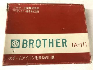 Vintage Brother Ribber Knitting Machine Accessory Part 1a - 111 Orig Box Japan