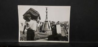Malta Gozo - Vintage - Photograph - Scene Of Church Bells And Men