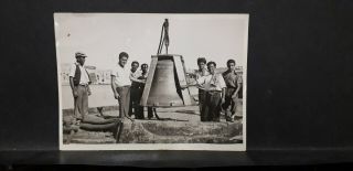 Malta Gozo - Vintage - Photograph - Scene Of Church Bell And Men